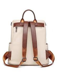 T60 Women Functional Backpacks - 米色 - 查看 7