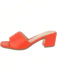Women Heeled Sandals - Orange - View 4