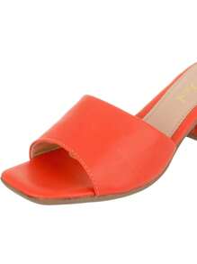 Women Heeled Sandals - Orange - View 3