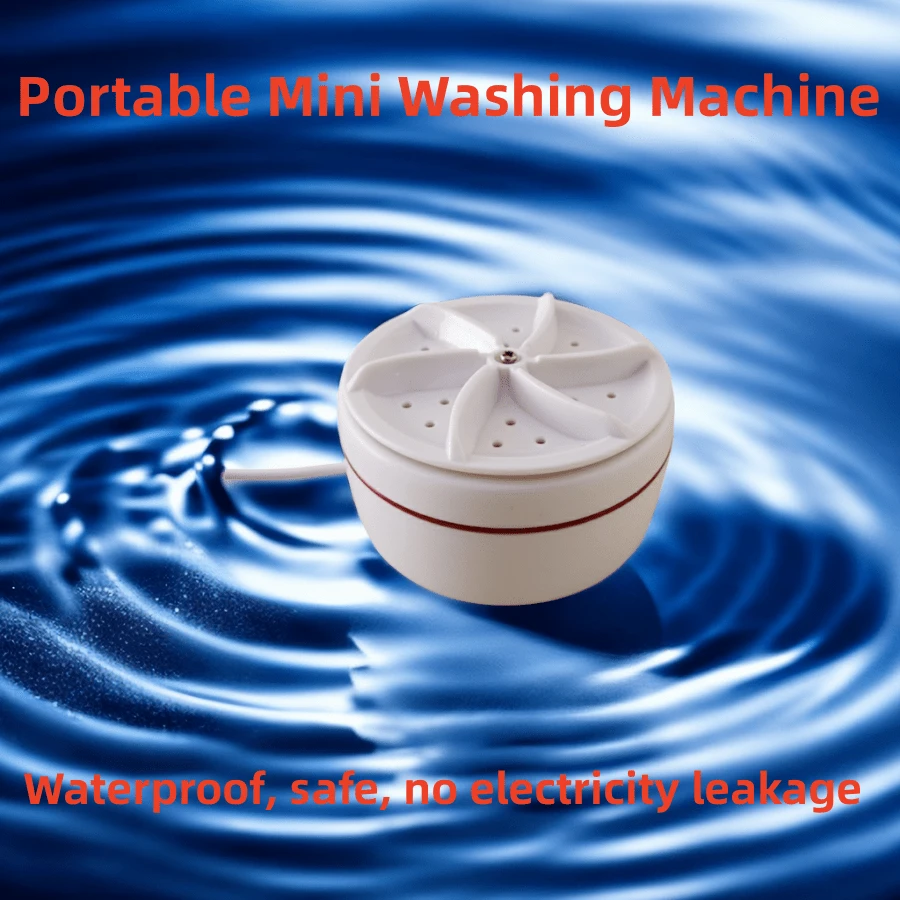 Mini Turbine Washing Machine - White - View 1