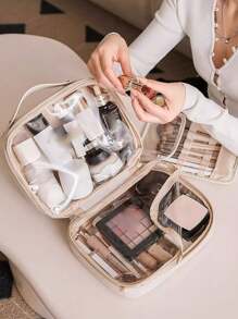 Large Capacity Waterproof Travel Portable Storage Bag Cosmetic Bag Makeup Bag Make Up Organizer Toiletry Bag Makeup Storage Wash Bag Waterproof Makeup Brushes Storage Makeup Bags