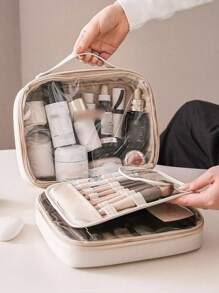 Large Capacity Waterproof Travel Portable Storage Bag Cosmetic Bag Makeup Bag Make Up Organizer Toiletry Bag Makeup Storage Wash Bag Waterproof Makeup Brushes Storage Makeup Bags