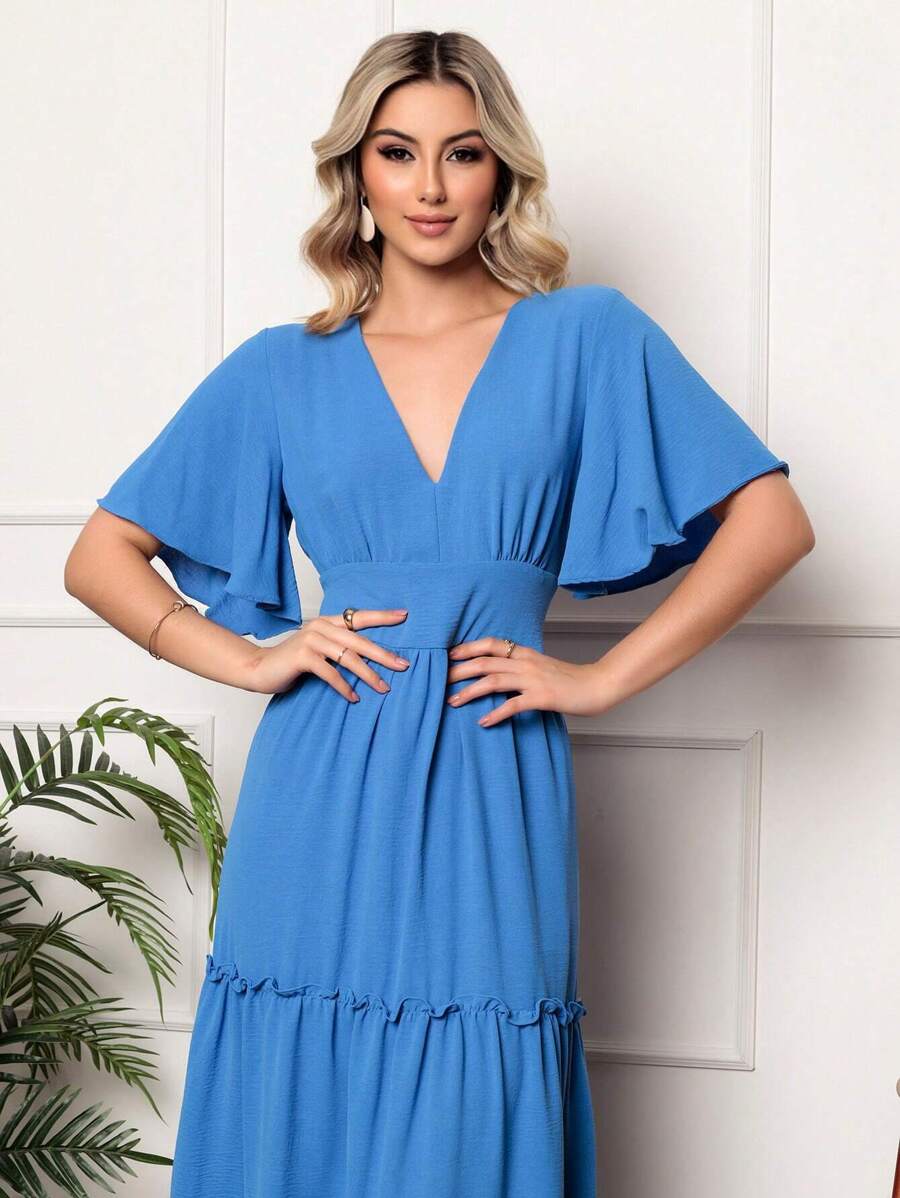 Women Dresses - 淺藍色 - 查看 1