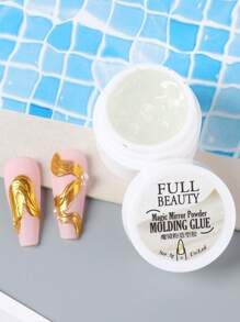 5毫升五合一美甲凝胶，包含金属漆凝胶、镜面闪粉凝胶、雕刻凝胶、水钻凝胶、美甲饰品凝胶 - 無色 - 查看 7