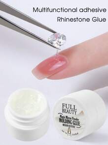 5毫升五合一美甲凝胶，包含金属漆凝胶、镜面闪粉凝胶、雕刻凝胶、水钻凝胶、美甲饰品凝胶 - 無色 - 查看 4