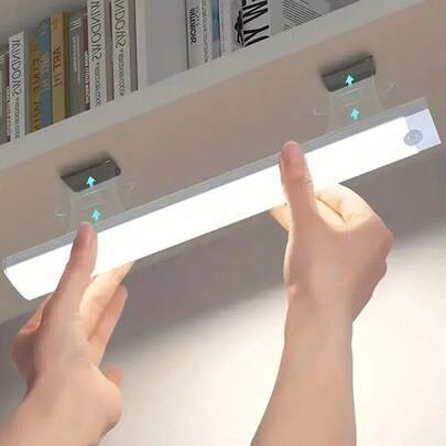 1 件智能运动传感器夜灯，便携式可充电磁棒灯，适用于走廊、楼梯、橱柜、客厅、万圣节和感恩节装饰万圣节圣诞节感恩节礼物