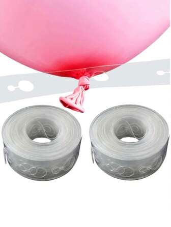 2pcs Balloon Accessory 5m Balloon Chain Ribbon Polka Dot Garland For Wedding Birthday Party Background Arch Decoration Supplies,Christmas