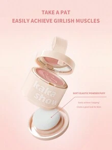 kakashow Matte Tender Pink Shade Cheek Blush With Applicator, Long Lasting