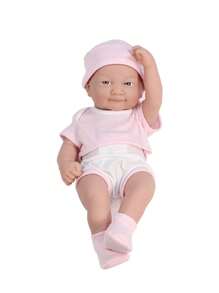 1件35cm 14英寸嬰兒娃娃,可愛的柔軟矽膠乳膠嬰兒重生娃娃,嬰兒玩具女孩禮物,逼真的全身女孩娃娃