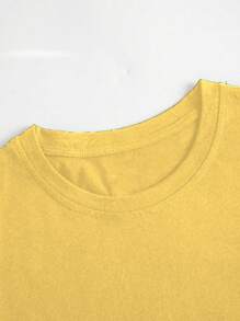 Men T-Shirts - 黃色 - 查看 3