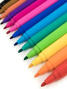 Plumones Mágicos 12 Marcadores que Cambian De Colores Y Se Borran. Rotuladores para Chicos y Grandes. Para Dibujar y Colorear. No son Tóxicos y son Seguros para los Niños y Niñas. - Multicolor - Ver 5