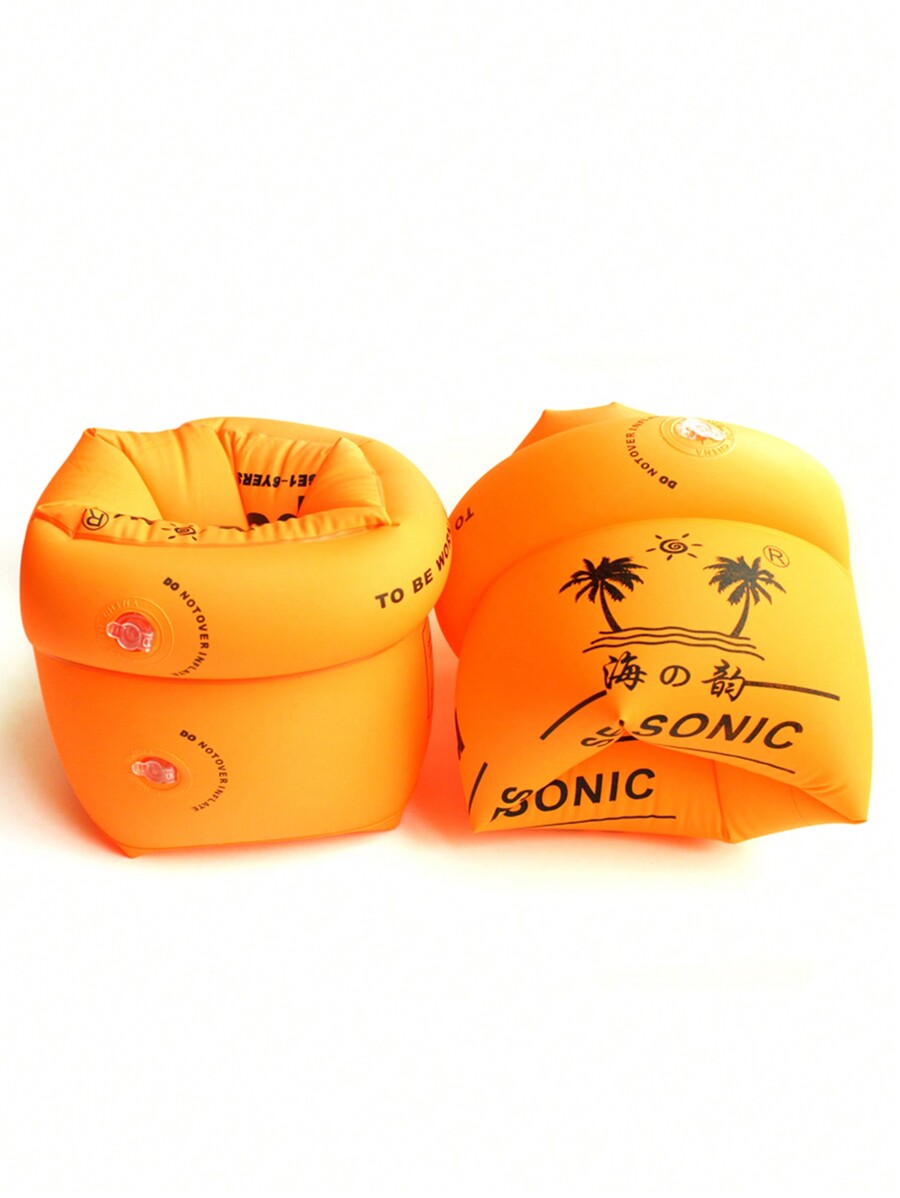 2pcs Blue Swim Arm Bands Inflatable Swimming Arm Float Rings Floater