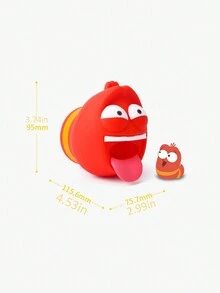 1pc Funny Cartoon Insect Shaped Water Faucet Decoration, Bathroom Child Water Faucet Extender And Splash Filter - Red - View 5