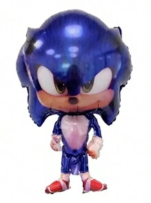 Kits 5pz De Globos De Sonic Dash Globos Metalicos Sonic Azul - Azul - Ver 3