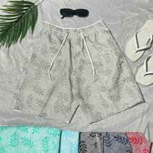 Men Beach Shorts - Màu xám đen - Xem 1