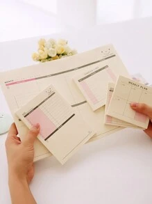 1 cuốn/90 tờ Sổ tay lập kế hoạch hàng tuần - Sổ tay lập kế hoạch hàng tháng - Nhật ký danh sách việc cần làm - Sổ tay lập kế hoạch và sắp xếp - Sổ tay lập kế hoạch và ghi chú hàng tuần và hàng tháng - Nhiều màu - Xem 5