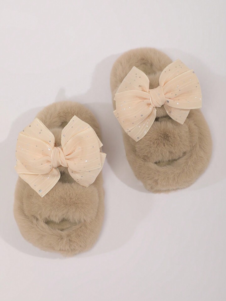 Addison velvet bow online slipper