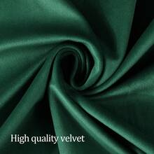 1pc Deer Pattern Embroidered Pillowcase, Modern Style Velvet Square Cushion Cover For Autumn, Winter, Christmas, Living Room Sofa, Home Use, 45*45cm - Dark Green - View 4