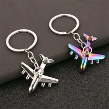 1 Pieza Llavero De Modelo De Avión Simulado En 3d, Exquisito Colgante Para Decorar Coches Con Colorido Creativo - Multicolor - Ver 2
