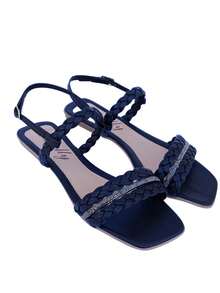 Women Flat Sandals - màu đen - Xem 3
