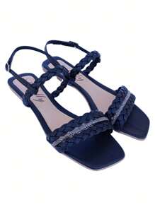 Women Flat Sandals - màu đen - Xem 1