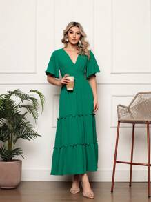 Women Dresses - 綠色 - 查看 4