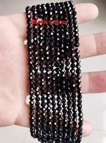 批發10股950顆閃亮4mm玻璃珠 / 假日玻璃珠 / 奧地利風格水晶珠 / 玻璃面切珠 / 圓形彩色玻璃珠，適用於手鍊 / 項鍊 / 腳鍊 / 耳環珠寶製作 / DIY散珠 / 水晶間隔珠 / 婚禮裝飾 / 聖誕樹裝飾 / 假日裝飾 / 房間裝飾 - 彩色 - 查看 9