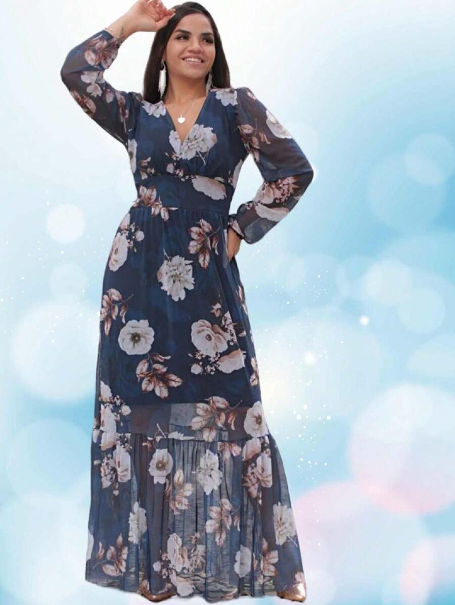 Women Dresses - Màu xanh lam - Xem 1