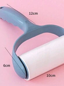 1入組可更換粘紙片的毛髮滾筒，能有效地去除寵物毛髮的工具 - 彩色 - 查看 3