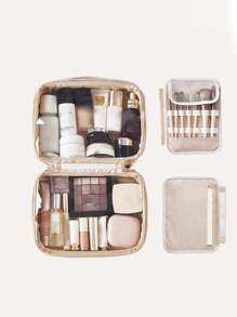 Large Capacity Waterproof Travel Portable Storage Bag Cosmetic Bag Makeup Bag Make Up Organizer Toiletry Bag Makeup Storage Wash Bag Waterproof Makeup Brushes Storage Makeup Bags