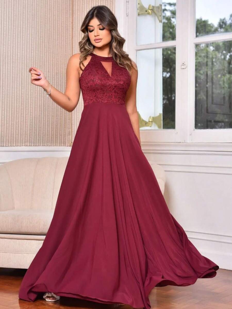 Bridesmaid Dresses - 紅木色 - 查看 1