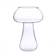 1 Pezzo 250ml Bicchiere Da Cocktail A Forma Di Fungo, Bicchiere Da Martini Creativo, Coppa Da Bere In Vetro Con Alto Piede Adatta Per Caffè, Succo, Vino, Champagne, Cocktail, Bar Per La Casa, Bicchieri Per Feste