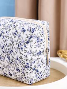 大容量花卉图案手提化妆包，Y2K美学便携式化妆工具套装，可折叠女士旅行洗漱包，化妆包/化妆袋/护肤包/洗漱包/收纳袋，邮轮必备婚礼伴娘礼物，妈妈礼物，生日礼物，送给朋友和老师的礼物，浴室客厅床边唇油收纳包，指甲油收纳化妆包/礼品收纳拉链配件美甲包，化妆包，桌面收纳包，化妆盒，小型化妆包，化妆袋，化妆品包，旅行必备，大容量，大号化妆包，圣诞礼物，收纳袋，旅行，女士旅行必备礼物，收纳袋，手拿包/小手提包，化妆品收纳包，化妆品整理包，收纳袋，刷子收纳袋，迷你收纳袋，大容量收纳袋，女士礼物，圣诞礼物，女士礼物创意 - 青碧色 - 查看 6