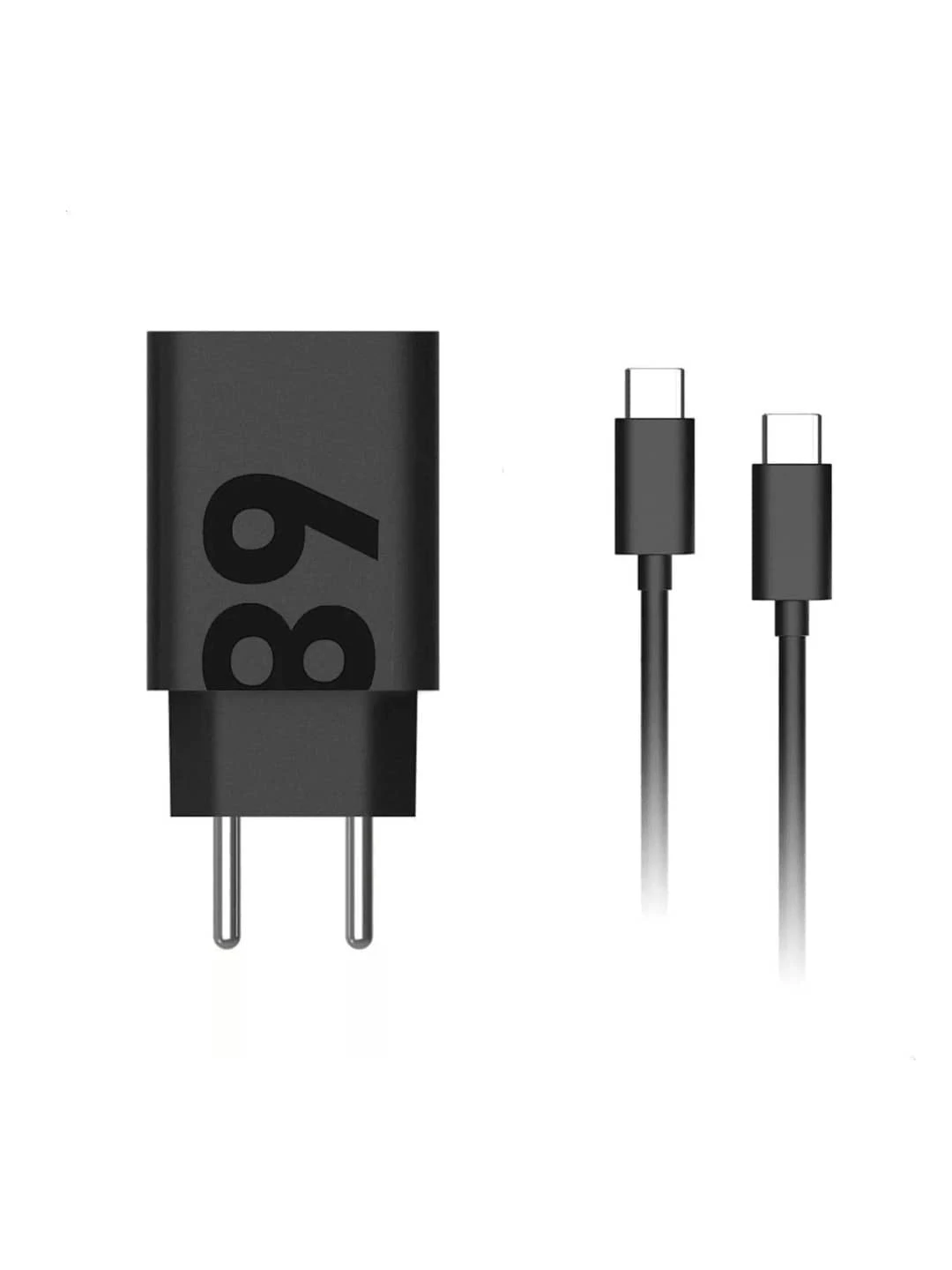 Carregador Turbo 68w Tipo C Para Tipo C - Preto - Visão 1