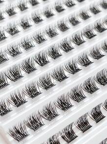 DIY Eyelash Extensions 120 Clusters Manga Lashes Volume Individual Eyelashes Extensions Lash Clusters DIY At Home Lash Clusters, Eyelash Clusters, Individual Eyelashes, Lashes, Fake Lashes - Black - View 7