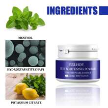 1入裝30g激活牙齒美白粉,白色,去除牙齒變黃和污漬,清潔口腔和清新呼吸 - 白色 - 查看 2