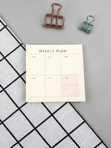 1 cuốn/90 tờ Sổ tay lập kế hoạch hàng tuần - Sổ tay lập kế hoạch hàng tháng - Nhật ký danh sách việc cần làm - Sổ tay lập kế hoạch và sắp xếp - Sổ tay lập kế hoạch và ghi chú hàng tuần và hàng tháng - Nhiều màu - Xem 9