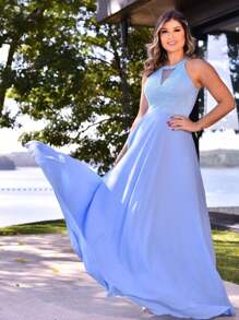 Bridesmaid Dresses - Màu xanh nhạt - Xem 1