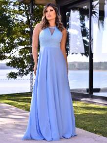 Bridesmaid Dresses - Màu xanh nhạt - Xem 5
