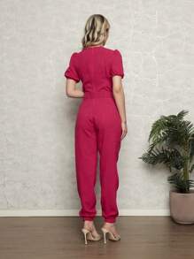 Women Jumpsuits - Hot Pink - View 2