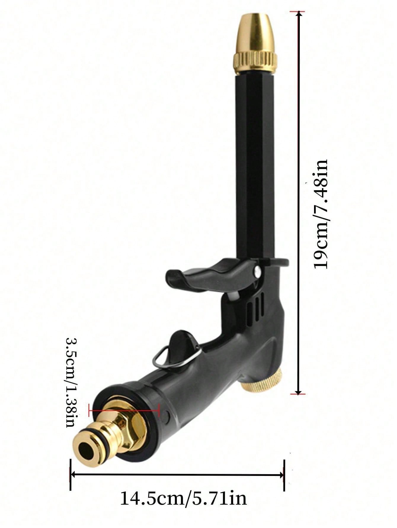 1pc Plastic Watering Gun, High Pressure Manual Watering Gun For Garden