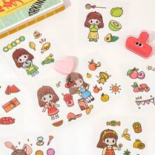 50/150 Stücke Set Mit Niedlichen Cartoon Wasserdichten Aufklebern, Transparente Mädchenaufkleber Für Tagebuch, Laptop, Koffer Oder Haushaltsgeräte Dekoration
