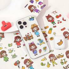 50/150 Stücke Set Mit Niedlichen Cartoon Wasserdichten Aufklebern, Transparente Mädchenaufkleber Für Tagebuch, Laptop, Koffer Oder Haushaltsgeräte Dekoration