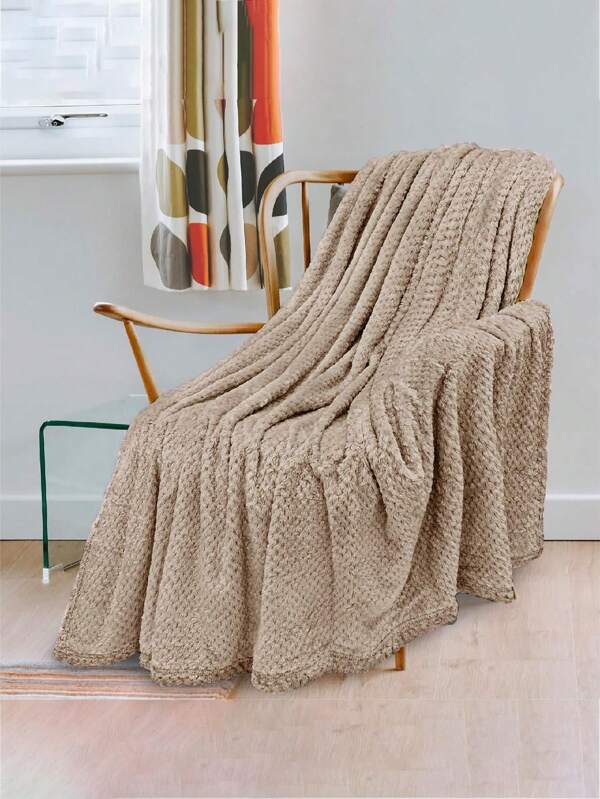 بطانية الصوف القطبي كاكي فانيلا , لين و مريح , ممتاز الى أريكة , غرفة نوم و غرفة المعيشة , الشتاء قطعة واحدة