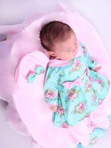 Baby Girls Rompers - 淺粉色 - 查看 2