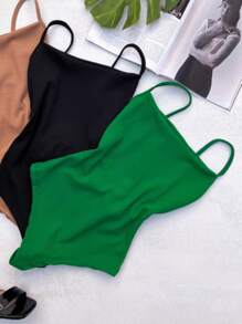 Women Bodysuits - 綠色 - 查看 1