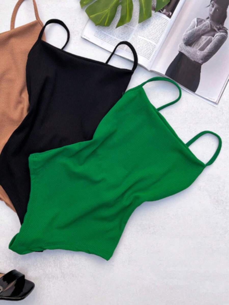 Women Bodysuits - 綠色 - 查看 1