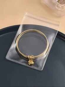 10入組透明珠寶袋包裝袋,用於耳環收納,珠寶和小收藏品整理