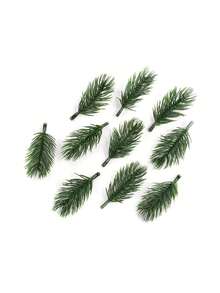 50 件裝,迷你人造松針花環,適用於聖誕樹裝飾和派對裝飾 Diy 花圈裝飾和家庭花園裝飾 - 綠色 - 查看 6