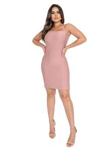 Women Dresses - Màu hồng gỉ - Xem 3